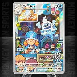 Vanillish 190/182 Holiday Snowflake Stamp Promo Pokemon Card | NM - Image 1