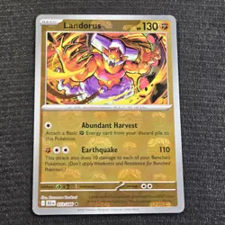Pokemon TCG Black Bolt Landorus (Master Ball) Reverse Holo Card 53/86 - Image 1