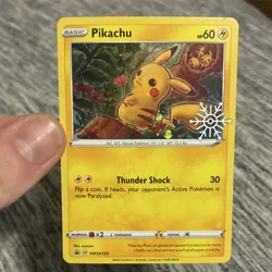 Pokemon Pikachu Promo Holo SWSH: Sword & Shield 60 HP SWSH153 Card - Image 1