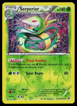 Pokemon Card - Serperior Legendary Treasures: Radiant Collection RC3/RC25 Holo - Image 1