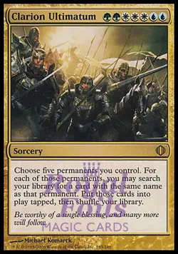 Clarion Ultimatum 1x FOIL ALA MTG Shards of Alara Rare MINT green white blue - Image 1