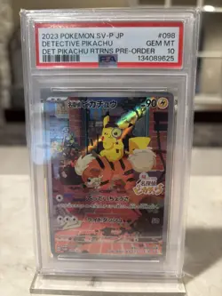 PSA 10 Detective Pikachu 098/SV-P Limited Promo 2023 Pokemon Card Japanese Imp - Image 1