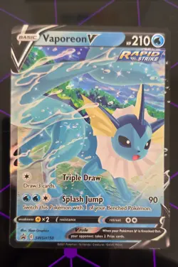 Pokemon TCG - Vaporeon V SWSH150 SWSH: Sword & Shield Promo Cards Holo - Image 2