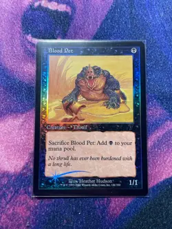 Slightly Played, English - 1 x MTG Blood Pet - Foil Seventh Edition - Image 1