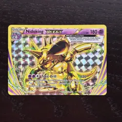 Nidoking 46/108 Pokemon Evolutions XY Rare Holo Card NM - Image 1