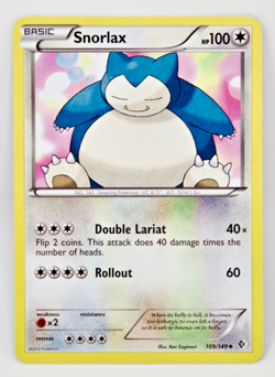 Snorlax 109/149 Pokemon Card – Boundaries Crossed – uncommon – near mint - Image 1