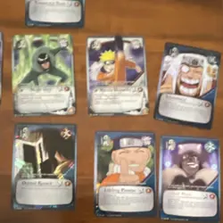Bandai Naruto CCG Card Lot 16 Cards Foil & Regular Naruto Uzumaki Might Guy - Image 3