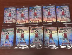 Ten (10) ONE PIECE Monkey D. Luffy US Voyage College Basketball Promo Cards New - Image 1