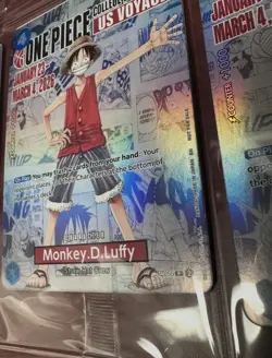 Ten (10) ONE PIECE Monkey D. Luffy US Voyage College Basketball Promo Cards New - Image 3