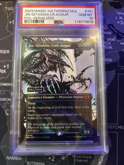 Jin-Gitaxias, Core Augur MTG Mul 482/500 Mythic Serialized Card PSA 10 - Image 1