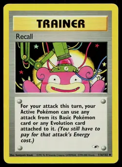 Pokemon Card Gym Heroes Recall 116/132 Unlimited Uncommon - Image 1