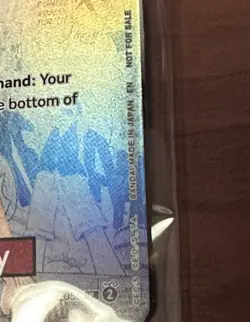 One Piece Monkey D. Luffy US Voyage College Basketball Promo Card (Mint - New) - Image 2