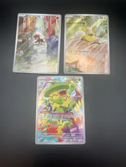 Pokemon Cute Illustration Rare Lot- (3) Card Lot, Great for Binders! - Image 1