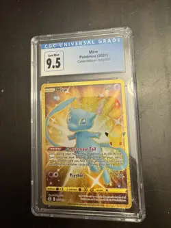 CGC BLUE 9.5/10 Gem Mint Mew 025/025 Celebrations Ultra Rare 2021 Pokemon Card - Image 1