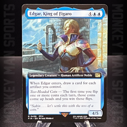 Magic MTG Final Fantasy - Edgar, King of Figaro - FIN R 0436 EXTENDED ART MINT - Image 1