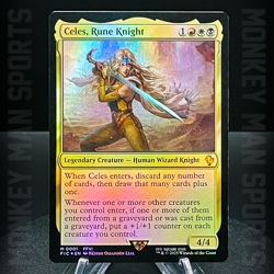 Magic MTG Final Fantasy - Celes, Rune Knight - FIC M 0001 FOIL MINT - Image 1