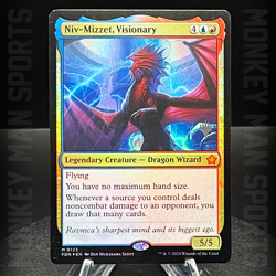 Magic MTG Foundations - Niv-Mizzet, Visionary - FDN M 0123 FOIL MINT - Image 1