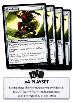 Skateboard X4 [Teenage Mutant Ninja Turtles] TMT Magic MTG PLAYSET - Image 1