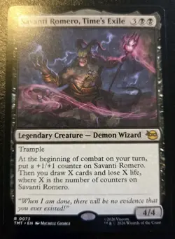 Savanti Romero, Time's Exile 0072 Rare Teenage Mutant Ninja Turtles MTG - Image 1