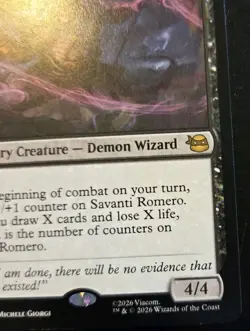 Savanti Romero, Time's Exile 0072 Rare Teenage Mutant Ninja Turtles MTG - Image 5