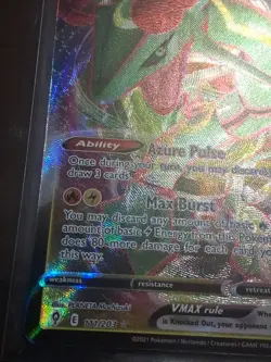 Pokemon TCG Rayquaza VMAX Holo Ultra Rare Card Evolving Skies 111/203 - Image 3