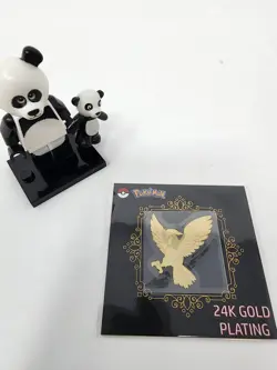 Pidgeotto 24k Gold Plated Pokemon Sticker Korean Striking Popping Candy - Image 1
