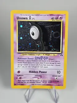 Pokemon Unown [A] 14/75 - Neo Discovery Set Holo Rare - NM Vintage WotC - Image 1