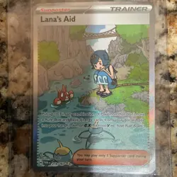 Pokemon Lana's Aid Special Illustration Rare Twilight Masquerade Holo 219/167 - Image 1