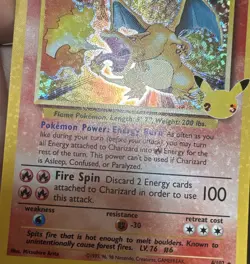 Charizard 4/102 Celebrations: Classic Collection Holo Bleed Pokemon - Image 2