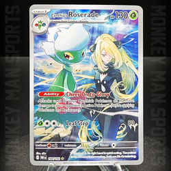 Pokemon TCG Destined Rivals - Cynthia's Roserade - 184/182 FULL ART MINT - Image 1