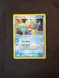 Pokemon Marshtomp 24/100 EX Crystal Guardians Reverse Holo Uncommon 70HP 2006 - Image 1