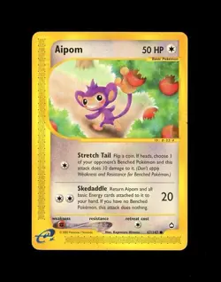 2002 Pokemon AQUAPOLIS AIPOM 67/147! HP DMG - Image 1