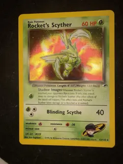 Pokemon TCG Gym Heroes Scyther Holo Unlimited NM- - Image 3