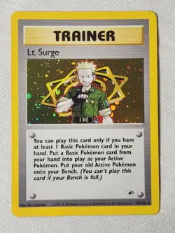 NM Lt. Surge - Holo #17 Gym Heroes Pokemon TCG - Image 1