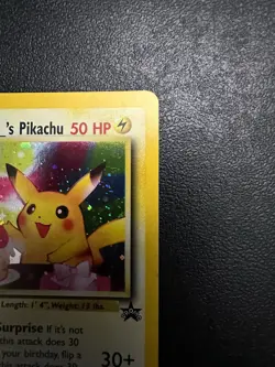 Pokemon Birthday Pikachu holofoil Black Star promo #24 - Image 4