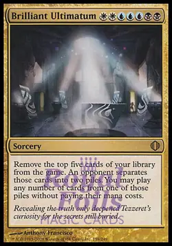 Brilliant Ultimatum 1x FOIL ALA MTG Shards of Alara Rare MINT white blue black - Image 1