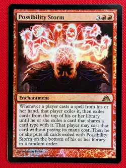 MTG Foil 1X Possibility Storm X1 Dragon's Maze Magic - NM+ - Image 1