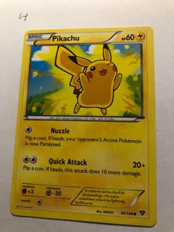 Pokemon Card Pikachu XY Base Set 42/146 Non-Holo 2014 - Near Mint (NM) - Image 1