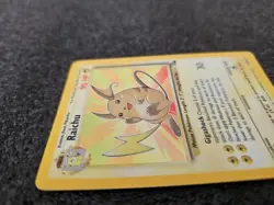 RAICHU 1999 Pokemon Fossil Unlimited Edition Holo Rare Card #14/62 - Image 3