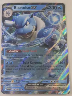 Blastoise ex - 009/165 Pokemon 151 sv2a Near Mint Pokemon TCG Card - Image 1