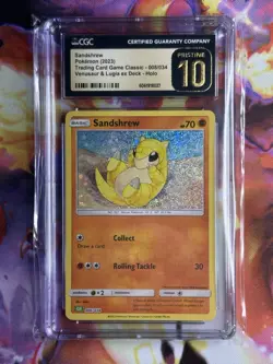 Pokemon Sandshrew 008/034 Trading Card Game Classic Holo CGC Pristine 10 2023 - Image 1