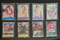 One Piece TCG Card Game Illustration Box Vol. 1, 2, 3 and 4 Promos 8 card Set MT - Image 1