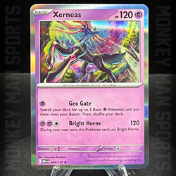 064/132 XERNEAS RARE HOLO MEGA EVOLUTION POKEMON CARD - Image 1