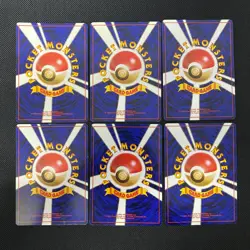neo gene 1999 Normal Card Set of 6 Japanese Pokemon Card Old Back s007445 - Image 2