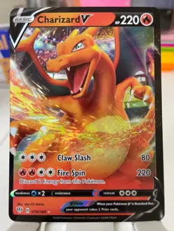 Pokemon Card TCG Charizard V Darkness Ablaze 019/189 Holo Ultra Rare NM - Image 1