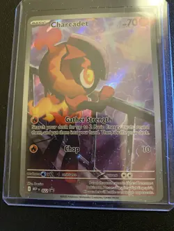 Pokemon Charcadet 022 Promo Mega Evolution Card w/ Sleeve and Top Loader - Image 1
