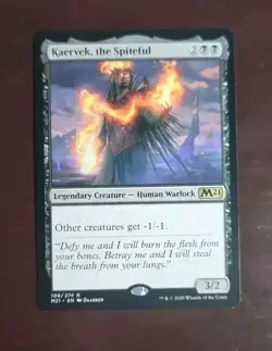 Kaervek , the Spiteful -Rare-NM Core Set 2021 M21 106/274 MTG Legendary Creature - Image 1