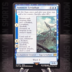 Magic MTG Final Fantasy - Summon: Leviathan - FIN R 0077 MINT - Image 1