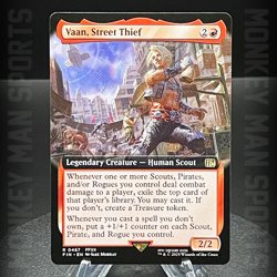 Magic MTG Final Fantasy - Vaan, Street Thief - FIN R 0467 EXTENDED ART MINT - Image 1