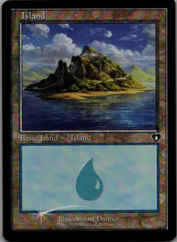 Island () (Retro Frame) L Commander Masters Foil 440 NM - Image 1